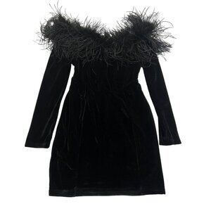 Bianca and Bridgett Katie Fluffy Dress in Black
